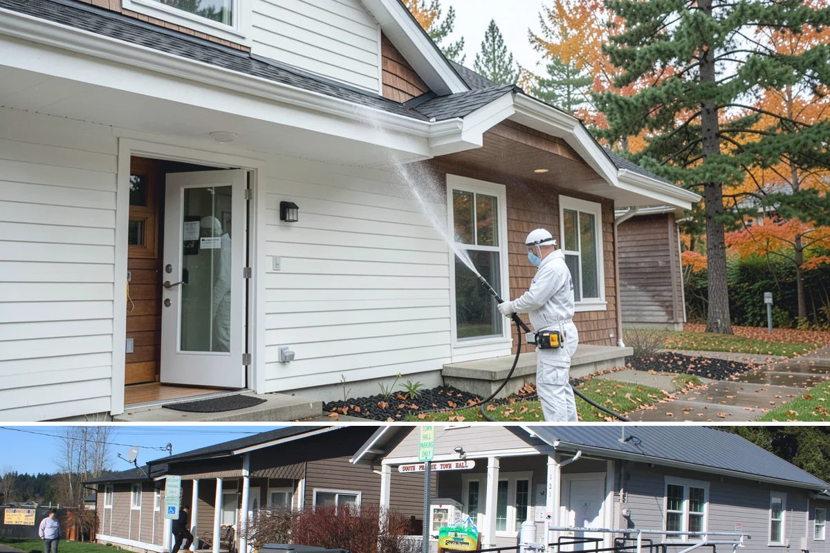 Carport Cleaning in South Prairie, Pierce County, WA - Plan carport cleaning for the drier summer months when the framing can fully dry and moss treatment lasts longest.
