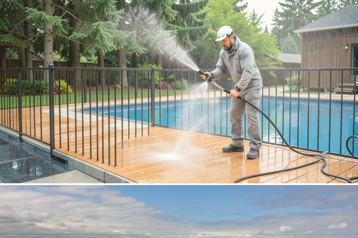 Carport Cleaning in University Place, Pierce County, WA - Plan carport cleaning for the drier summer months when the framing can fully dry and moss treatment lasts longest.