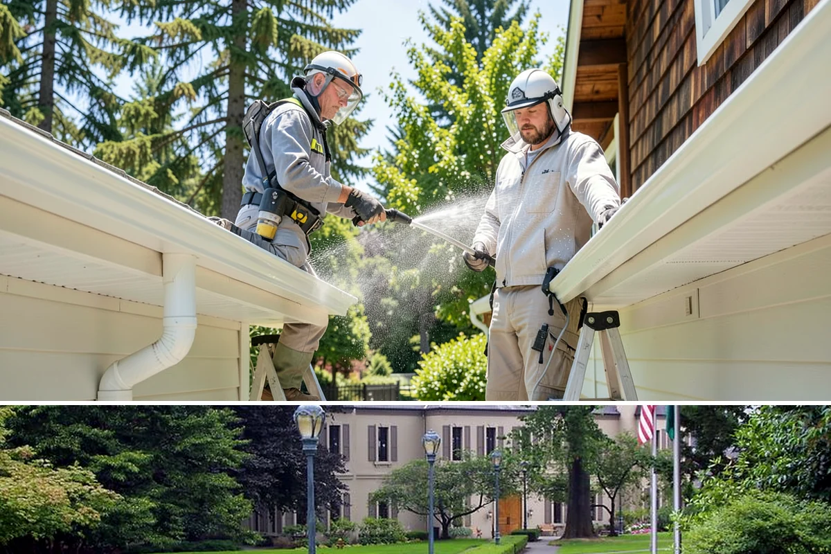 Carport Cleaning in Woodinville, King County, WA - Plan carport cleaning for the drier summer months when the framing can fully dry and moss treatment lasts longest.