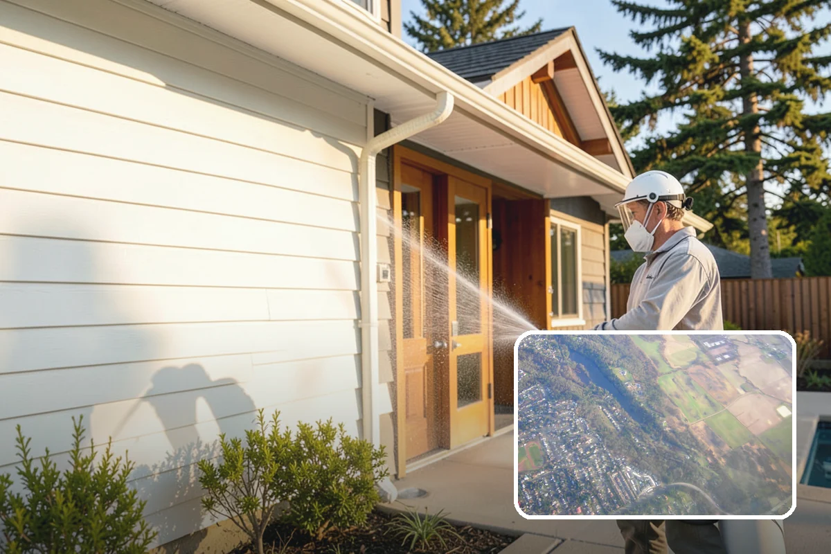 Cedar Deck Cleaning in Algona, King County, WA - Revives cedar's warm reddish color
