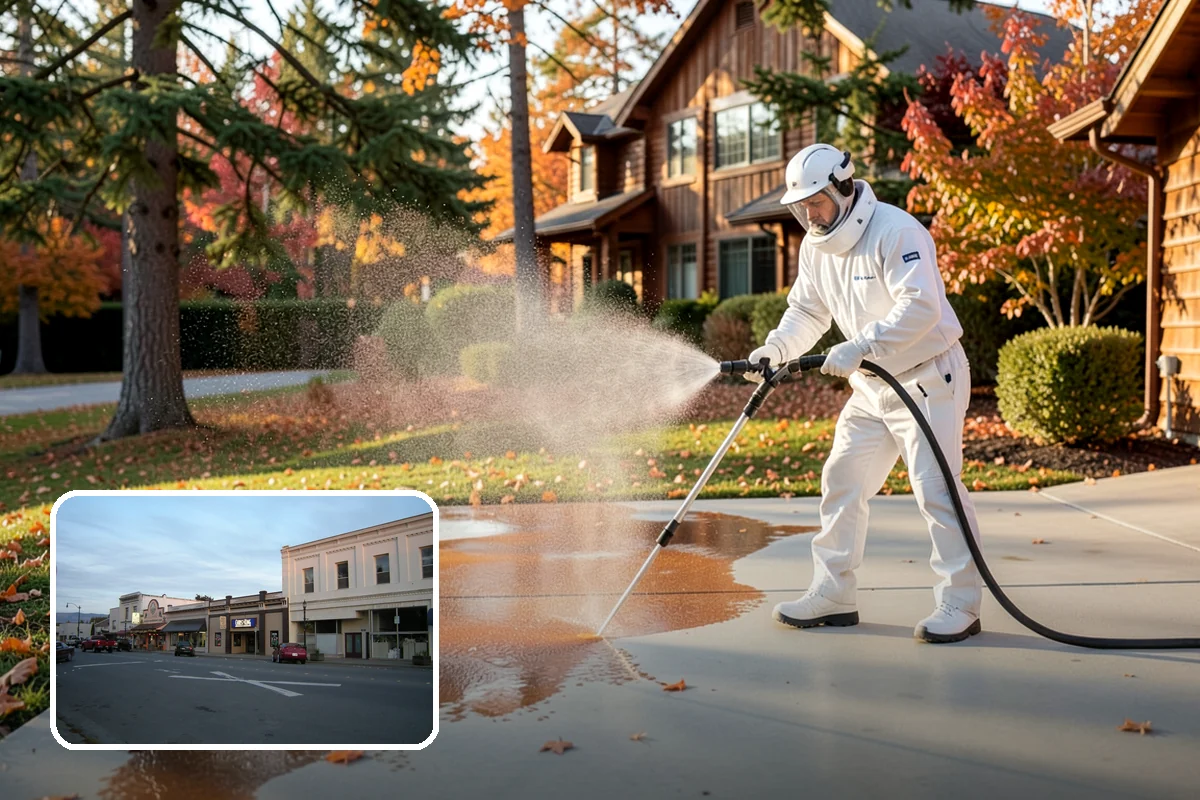 Cedar Deck Cleaning in Burlington, Skagit County, WA - Revives cedar's warm reddish color