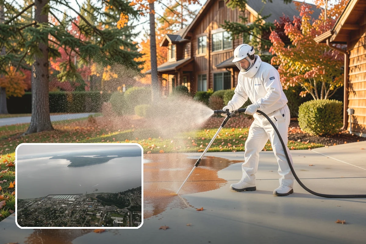 Cedar Deck Cleaning in Des Moines, King County, WA - Revives cedar's warm reddish color