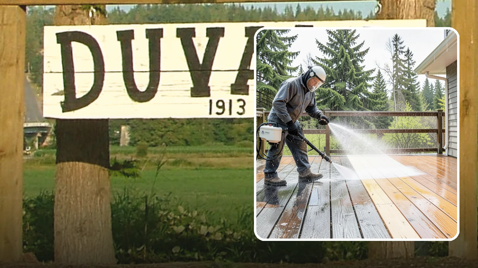 Cedar Deck Cleaning in Duvall, King County, WA - Clean and brighten cedar decks to revive the warm tone Washington moisture washes out.