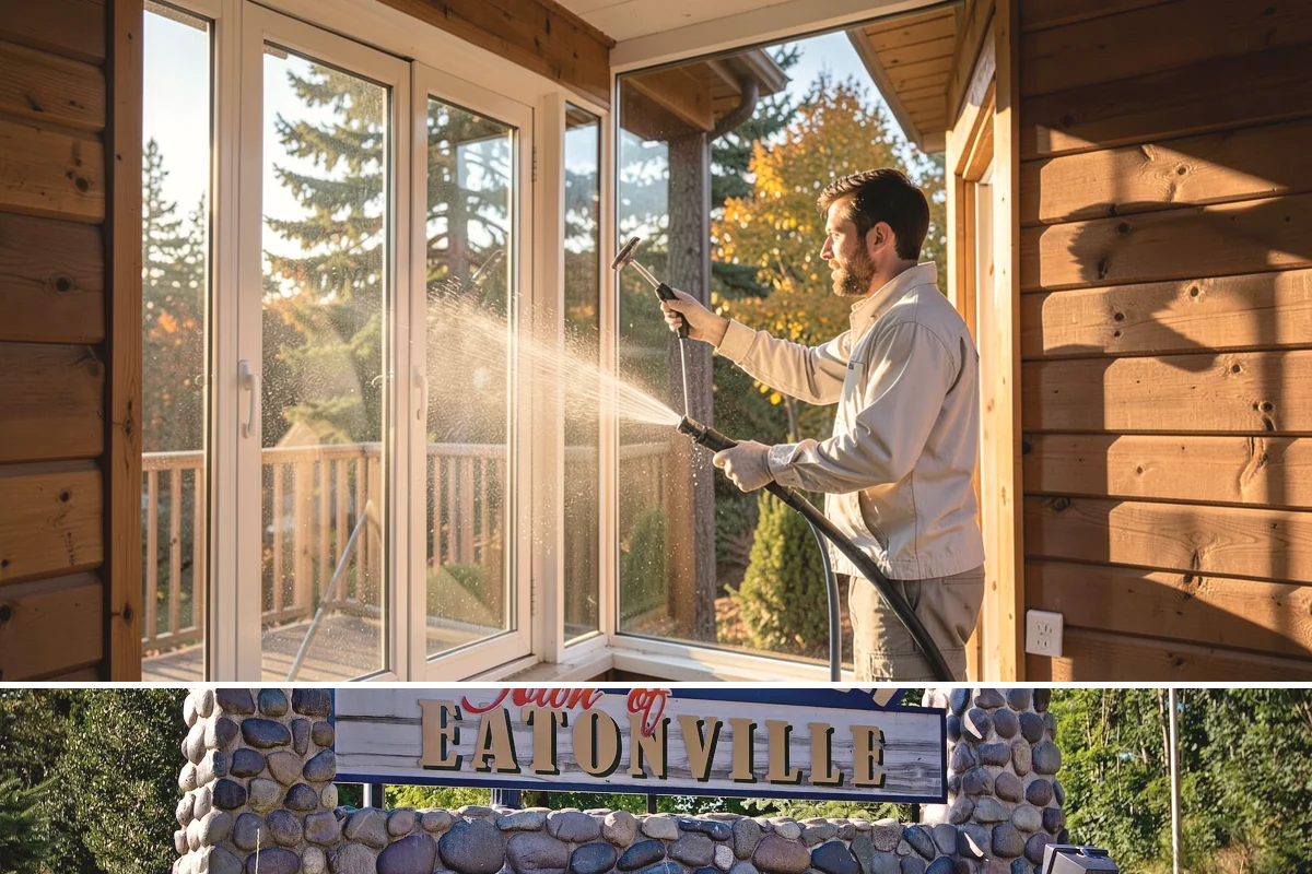 Cedar Deck Cleaning in Eatonville, Pierce County, WA - Clean and brighten cedar decks in dry summer weeks so they dry ahead of sealing.