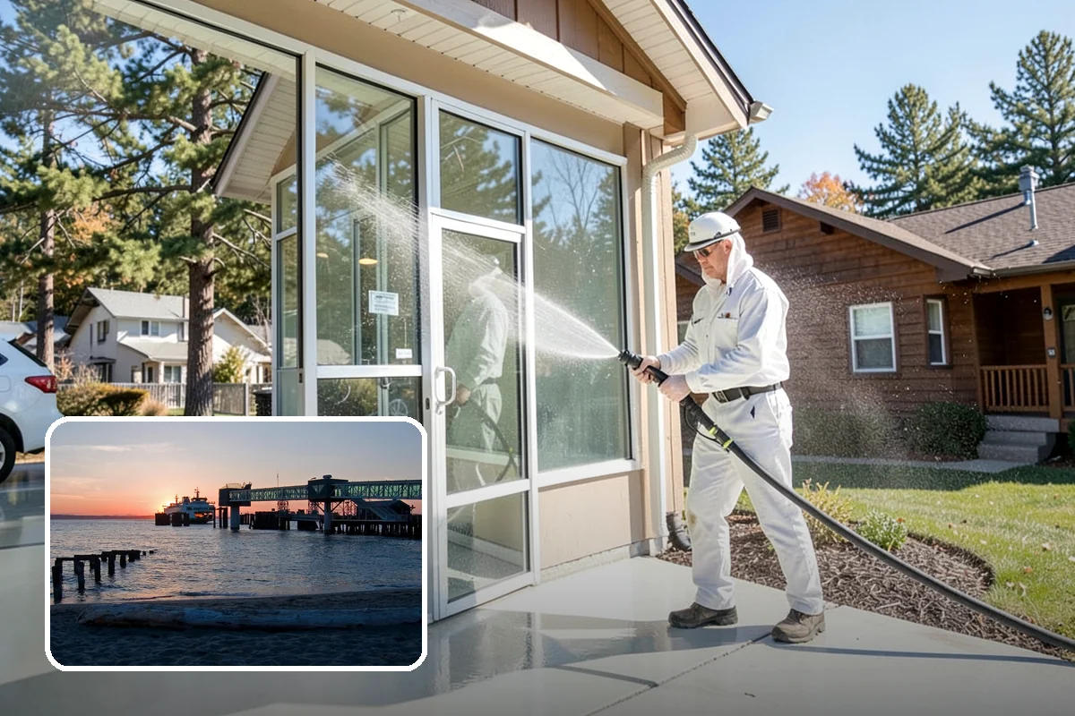 Cedar Deck Cleaning in Edmonds, Snohomish County, WA - Revives cedar's warm reddish color
