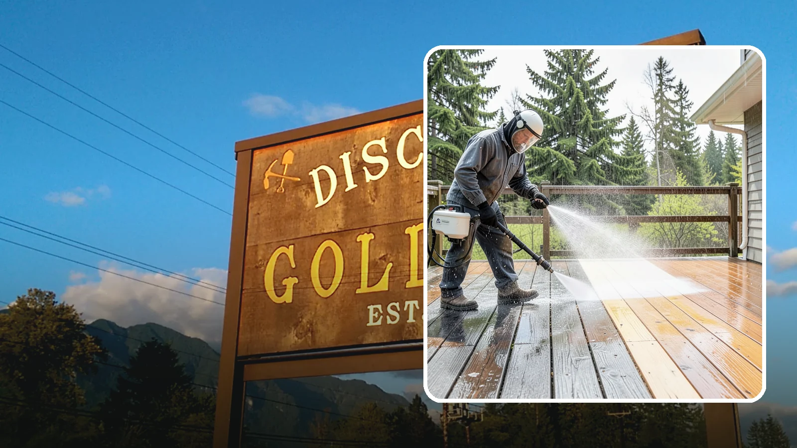 Cedar Deck Cleaning in Gold Bar, Snohomish County, WA - Clean and brighten cedar decks to revive the warm tone Washington moisture washes out.