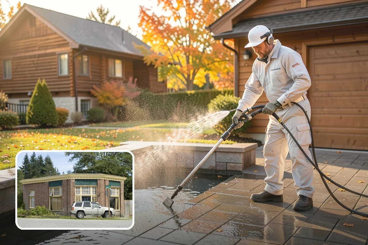 Cedar Deck Cleaning in Hamilton, Skagit County, WA - Revives cedar's warm reddish color