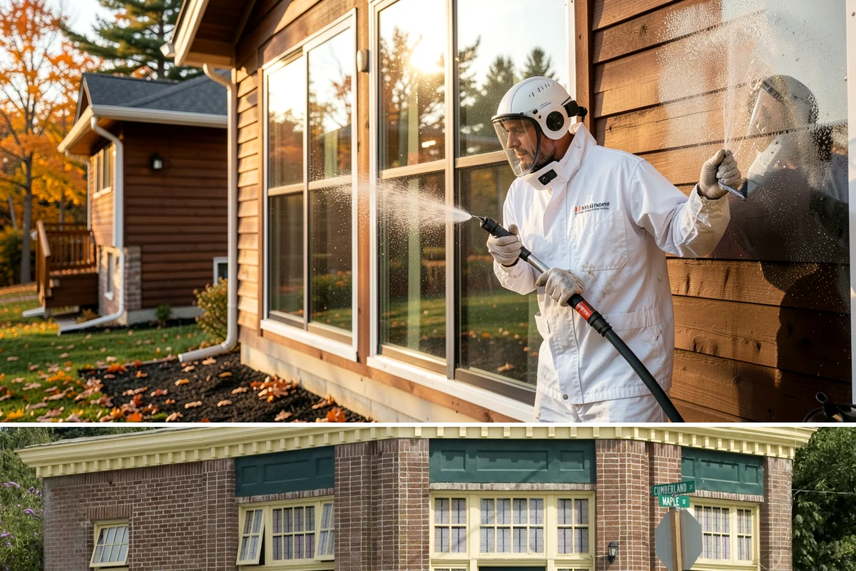 Cedar Deck Cleaning in Hamilton, Skagit County, WA - Clean and brighten cedar decks in dry summer weeks so they dry ahead of sealing.