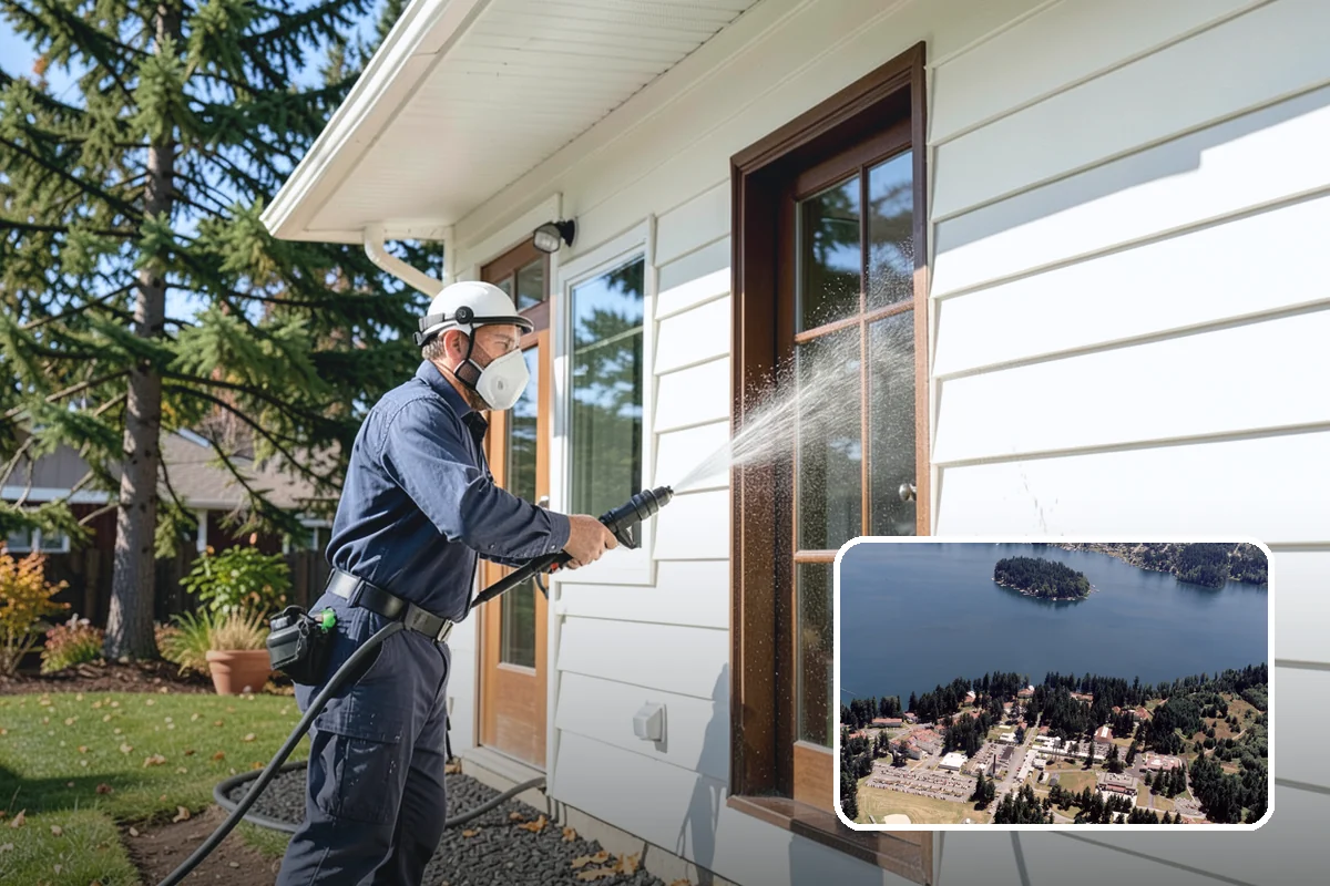 Cedar Deck Cleaning in Lakewood, Pierce County, WA - Revives cedar's warm reddish color