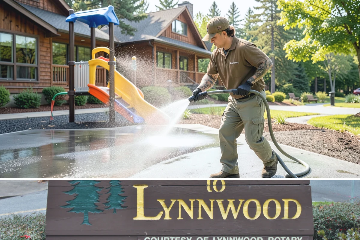 Cedar Deck Cleaning in Lynnwood, Snohomish County, WA - Clean and brighten cedar decks in dry summer weeks so they dry ahead of sealing.