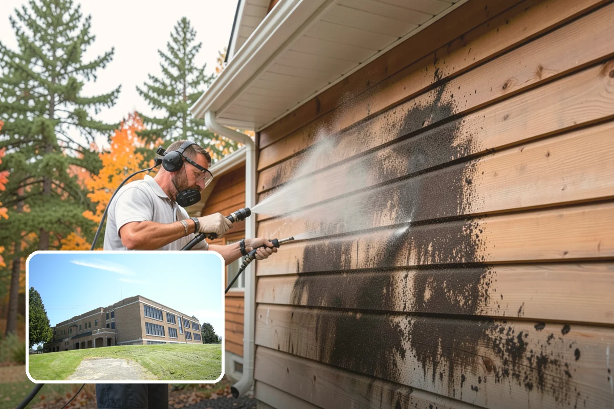 Cedar Deck Cleaning in Maple Valley, King County, WA - Revives cedar's warm reddish color