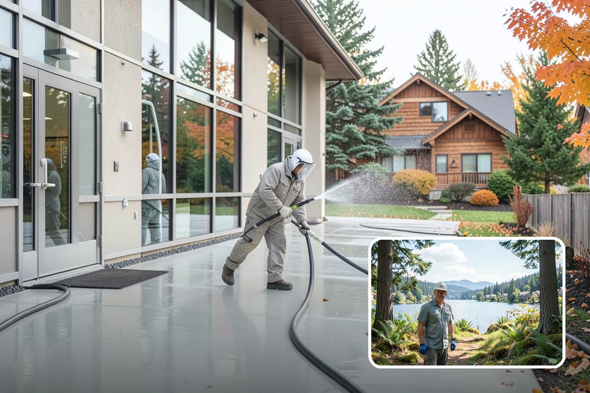 Cedar Deck Cleaning in Milton, King County, WA - Revives cedar's warm reddish color