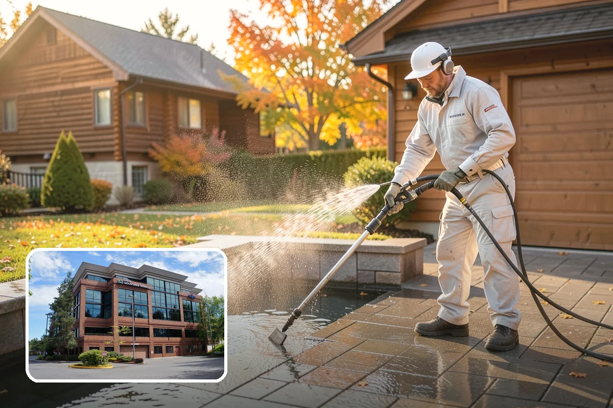 Cedar Deck Cleaning in Mountlake Terrace, Snohomish County, WA - Revives cedar's warm reddish color
