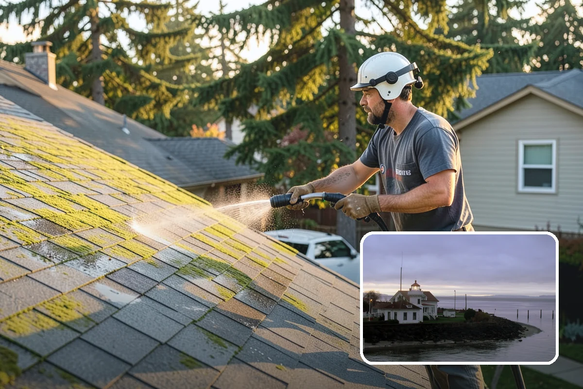 Cedar Deck Cleaning in Mukilteo, Snohomish County, WA - Revives cedar's warm reddish color