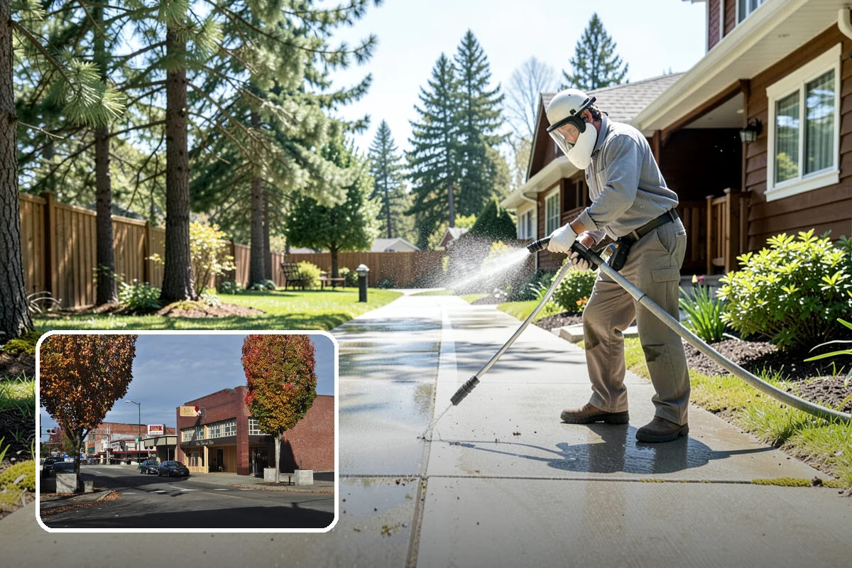 Cedar Deck Cleaning in Puyallup, Pierce County, WA - Revives cedar's warm reddish color