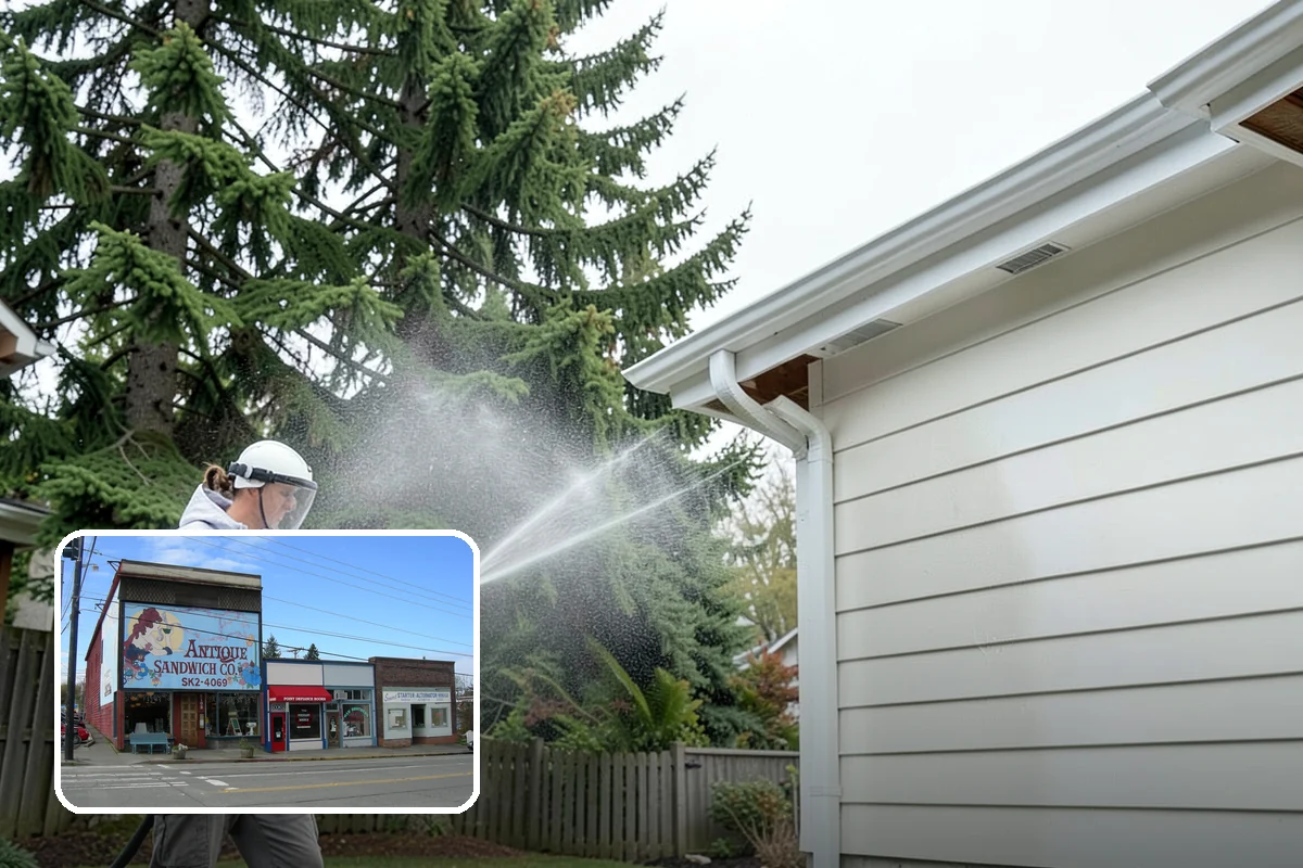 Cedar Deck Cleaning in Ruston, Pierce County, WA - Revives cedar's warm reddish color