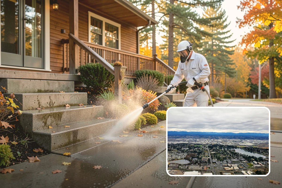 Cedar Deck Cleaning in SeaTac, King County, WA - Revives cedar's warm reddish color