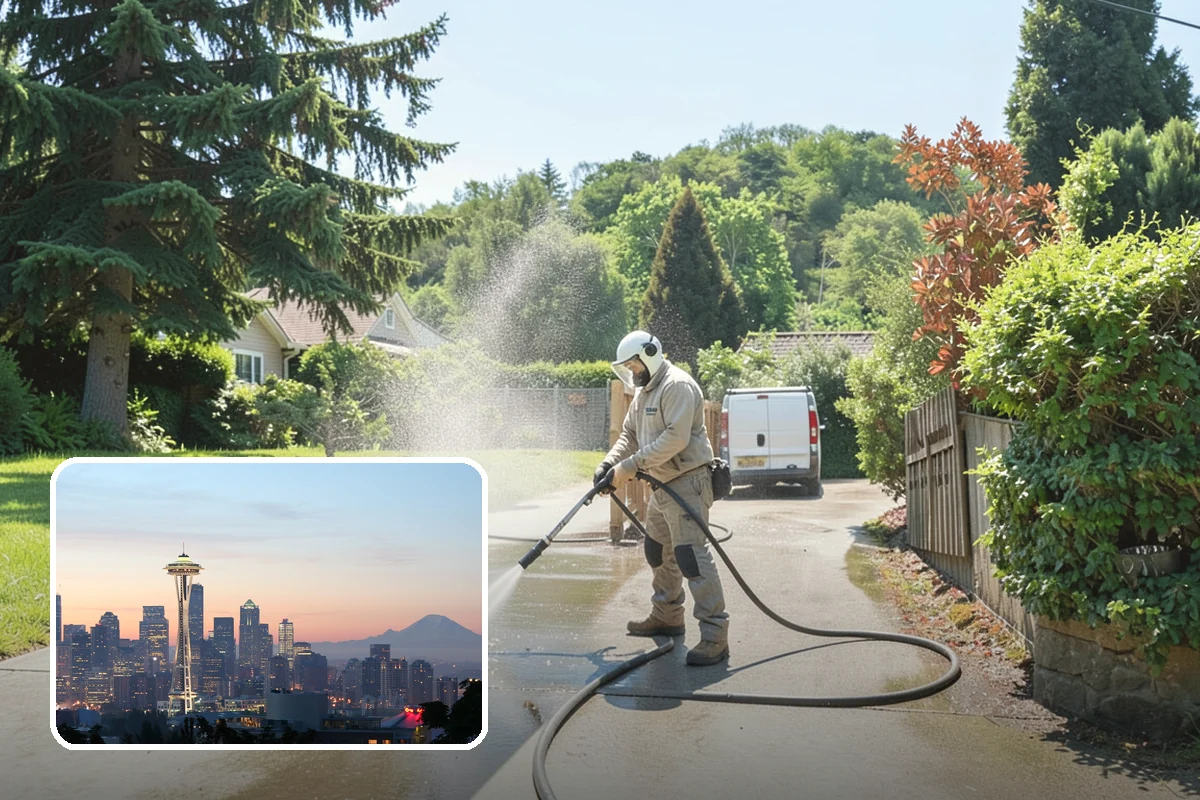 Cedar Deck Cleaning in Seattle, King County, WA - Revives cedar's warm reddish color