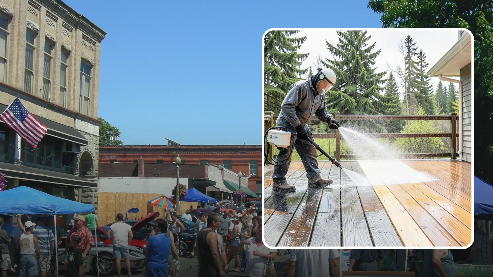 Cedar Deck Cleaning in Snohomish, Snohomish County, WA - Clean and brighten cedar decks to revive the warm tone Washington moisture washes out.