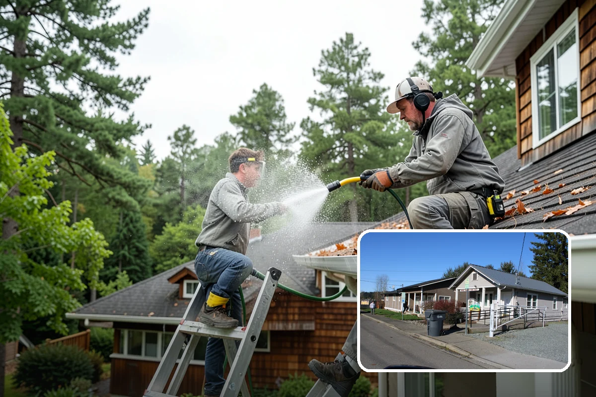 Cedar Deck Cleaning in South Prairie, Pierce County, WA - Revives cedar's warm reddish color