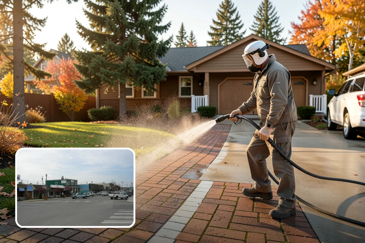 Cedar Deck Cleaning in Stanwood, Snohomish County, WA - Revives cedar's warm reddish color