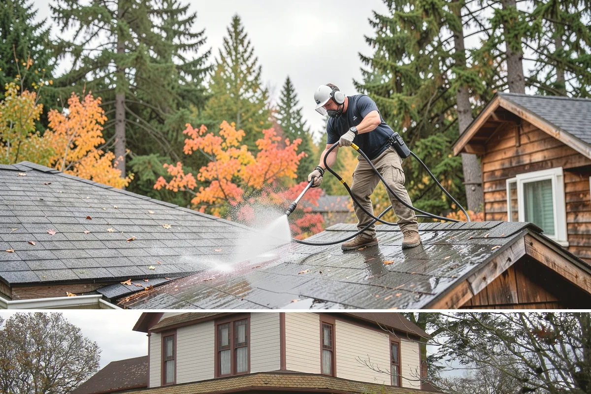 Cedar Deck Cleaning in Sumner, Pierce County, WA - Clean and brighten cedar decks in dry summer weeks so they dry ahead of sealing.