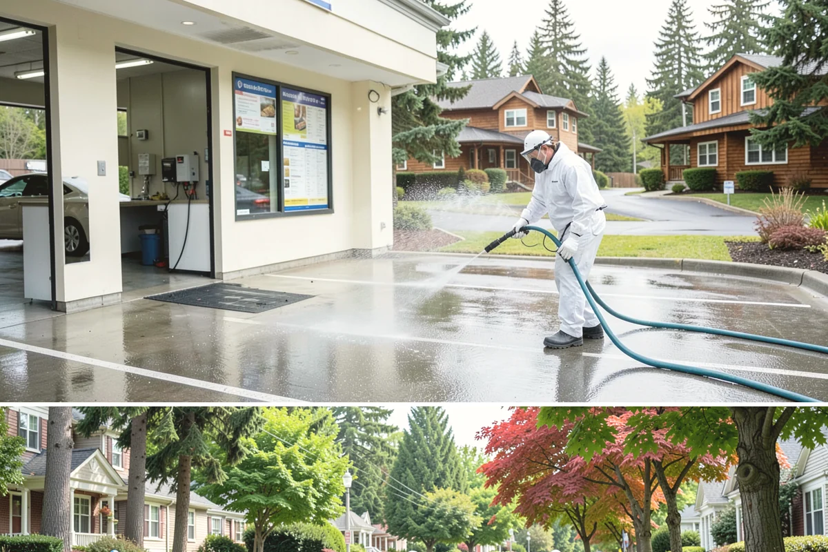 Cedar Fence Cleaning in Beaux Arts Village, King County, WA - A dry stretch in summer is best so the cedar can fully dry before any stain or sealer goes on.