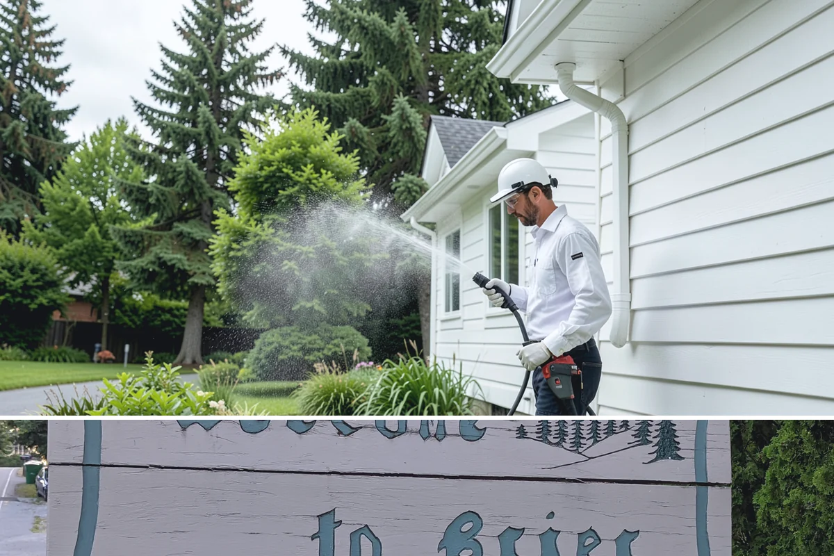 Cedar Fence Cleaning in Brier, Snohomish County, WA - A dry stretch in summer is best so the cedar can fully dry before any stain or sealer goes on.