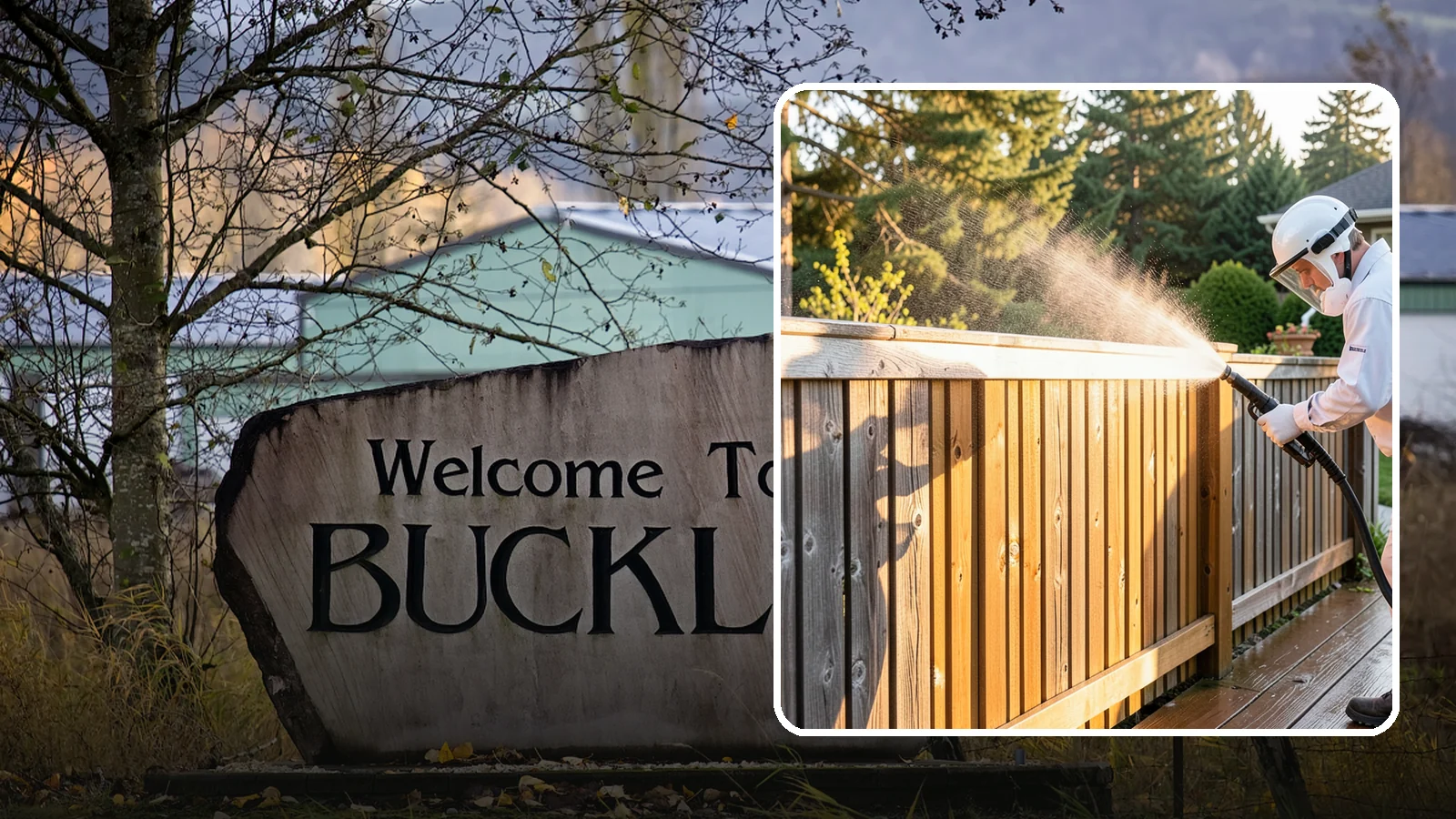 Cedar Fence Cleaning in Buckley, Pierce County, WA - Gentle cleaning tuned for cedar, the wood that grays fastest under Washington's damp, shaded conditions.