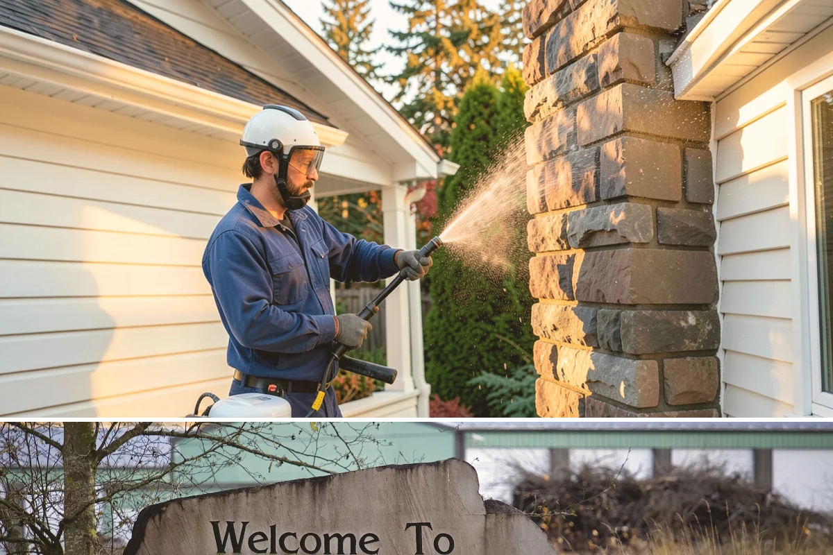 Cedar Fence Cleaning in Buckley, Pierce County, WA - A dry stretch in summer is best so the cedar can fully dry before any stain or sealer goes on.