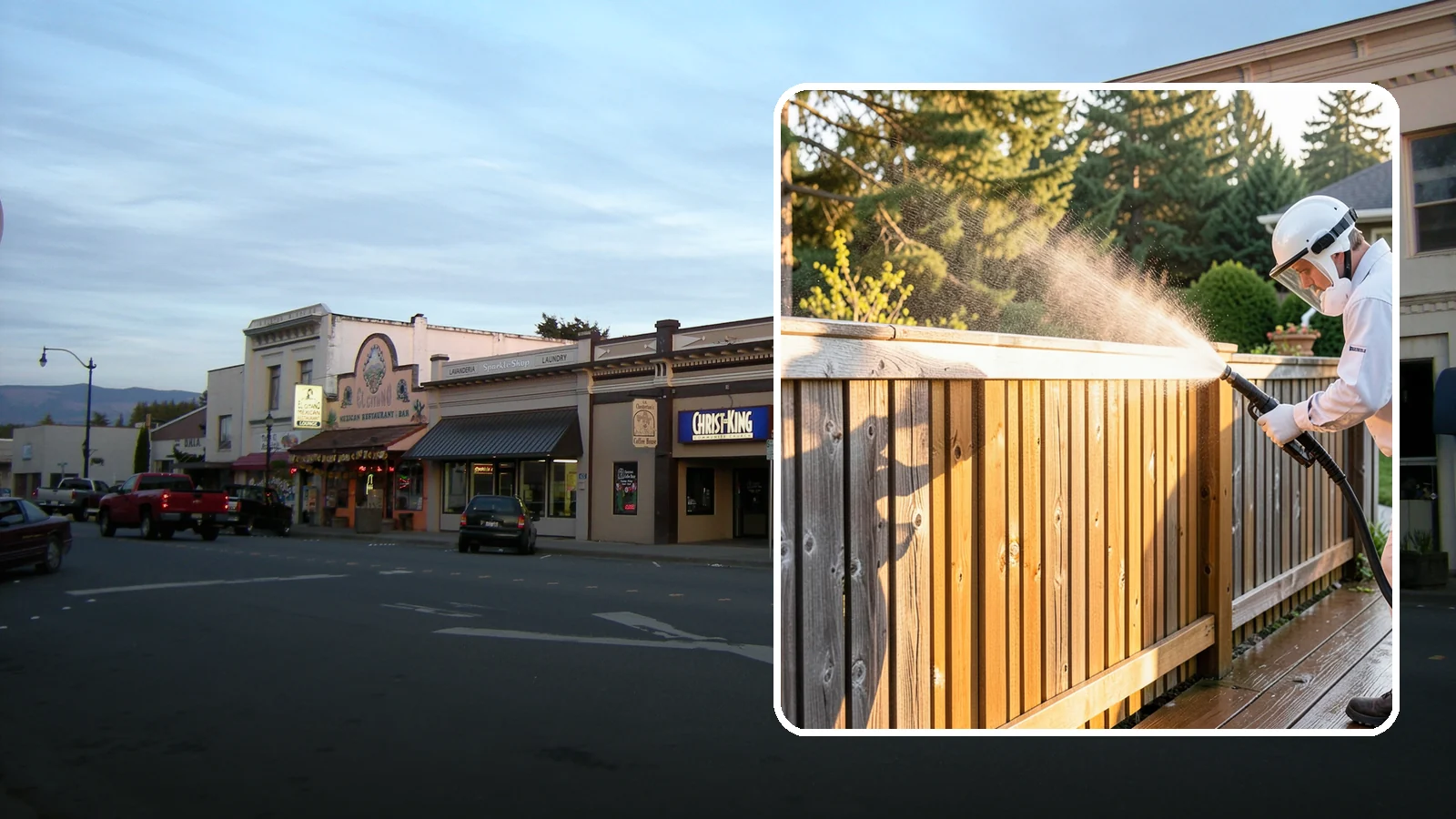Cedar Fence Cleaning in Burlington, Skagit County, WA - Gentle cleaning tuned for cedar, the wood that grays fastest under Washington's damp, shaded conditions.