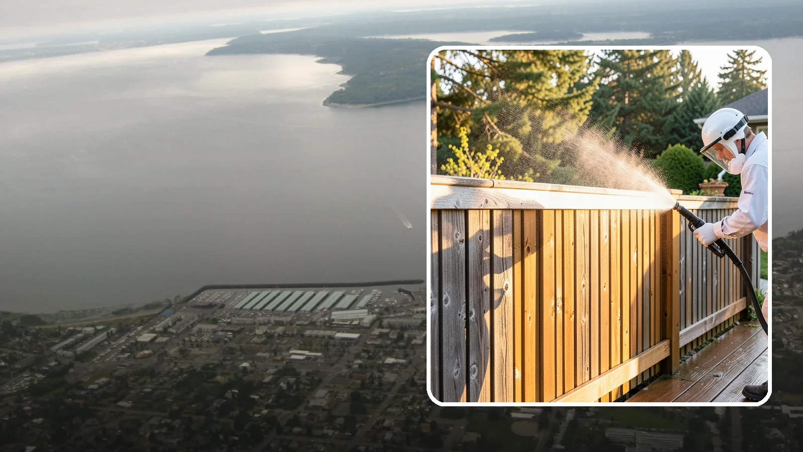 Cedar Fence Cleaning in Des Moines, King County, WA - Gentle cleaning tuned for cedar, the wood that grays fastest under Washington's damp, shaded conditions.