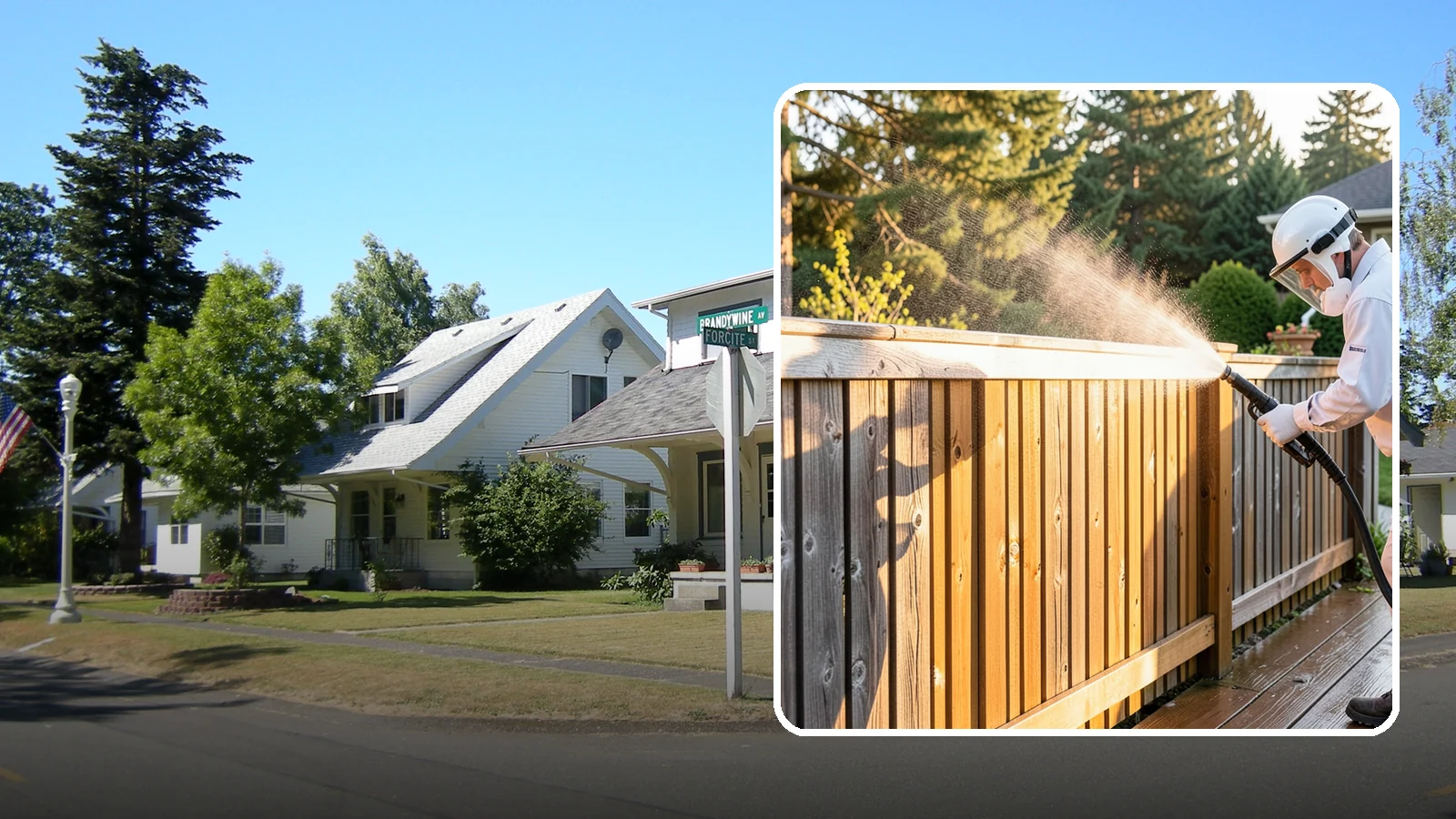 Cedar Fence Cleaning in DuPont, Pierce County, WA - Gentle cleaning tuned for cedar, the wood that grays fastest under Washington's damp, shaded conditions.