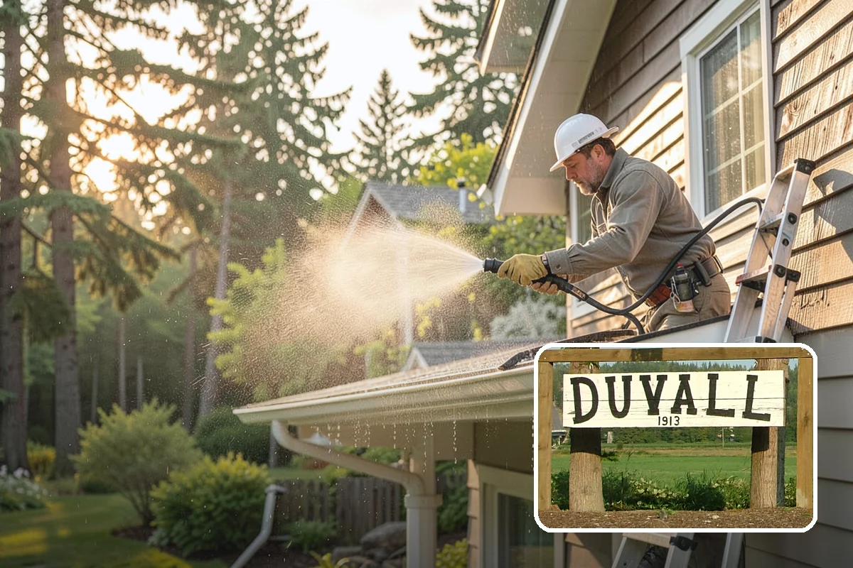 Cedar Fence Cleaning in Duvall, King County, WA - Brings back cedar's natural warm color hidden under gray weathering