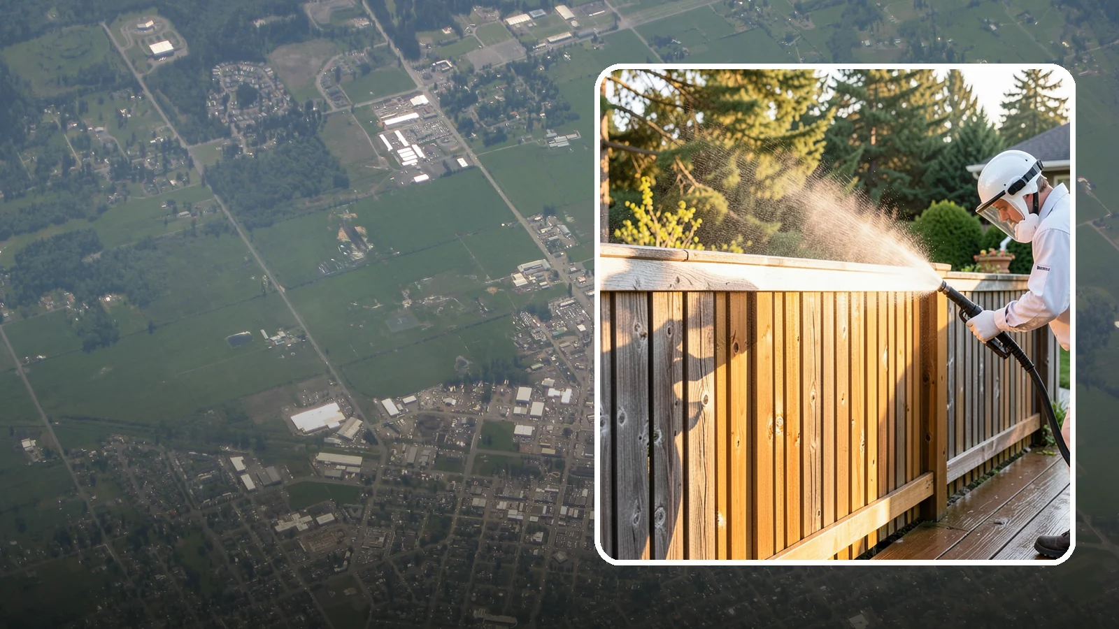 Cedar Fence Cleaning in Enumclaw, King County, WA - Gentle cleaning tuned for cedar, the wood that grays fastest under Washington's damp, shaded conditions.