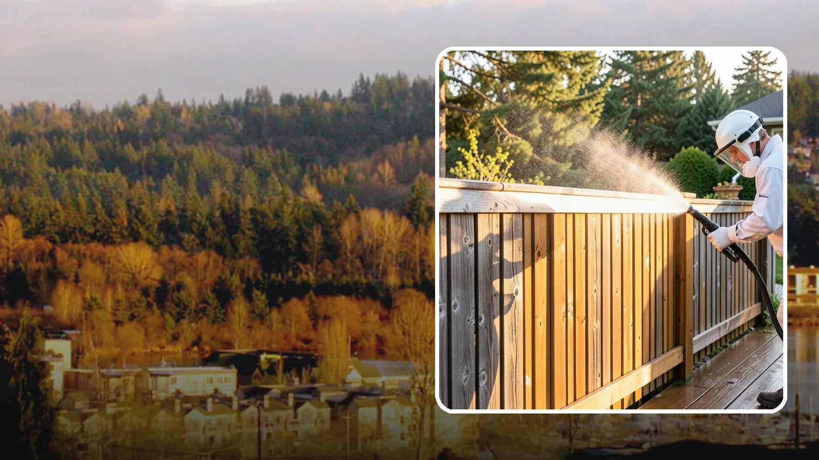 Cedar Fence Cleaning in Kenmore, King County, WA - Gentle cleaning tuned for cedar, the wood that grays fastest under Washington's damp, shaded conditions.