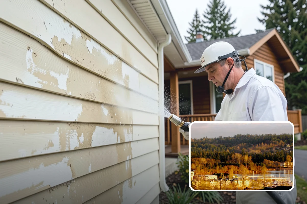 Cedar Fence Cleaning in Kenmore, King County, WA - Brings back cedar's natural warm color hidden under gray weathering