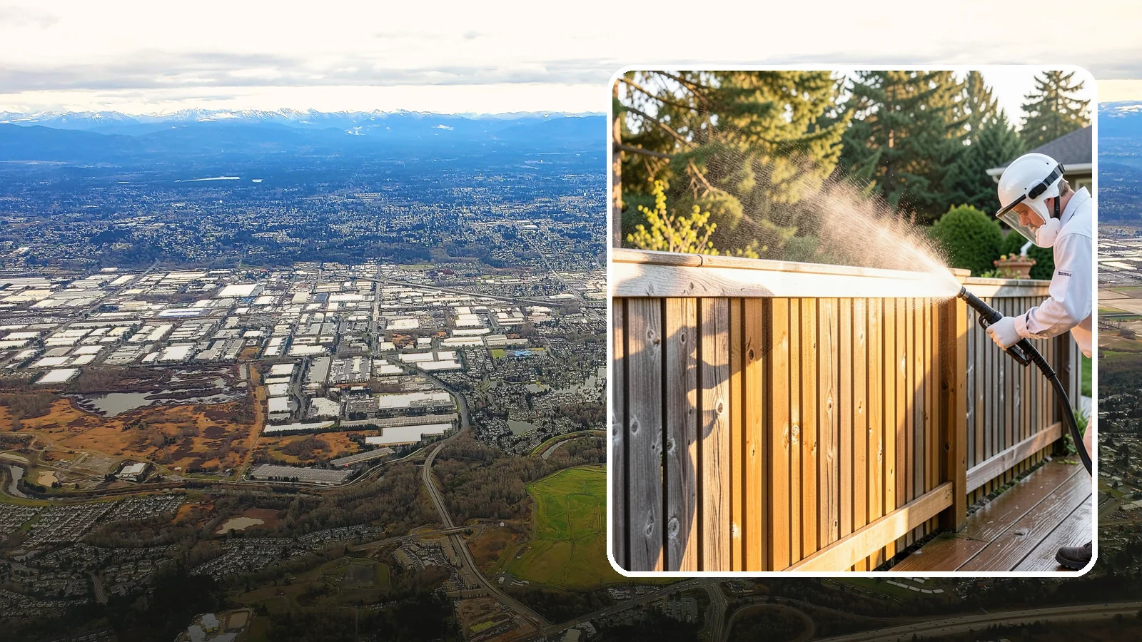 Cedar Fence Cleaning in Kent, King County, WA - Gentle cleaning tuned for cedar, the wood that grays fastest under Washington's damp, shaded conditions.
