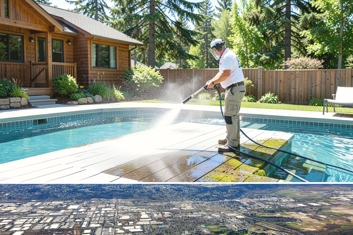 Cedar Fence Cleaning in Kent, King County, WA - A dry stretch in summer is best so the cedar can fully dry before any stain or sealer goes on.