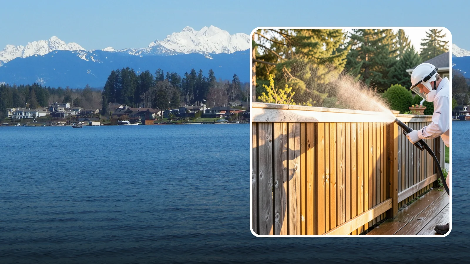 Cedar Fence Cleaning in Lake Stevens, Snohomish County, WA - Gentle cleaning tuned for cedar, the wood that grays fastest under Washington's damp, shaded conditions.