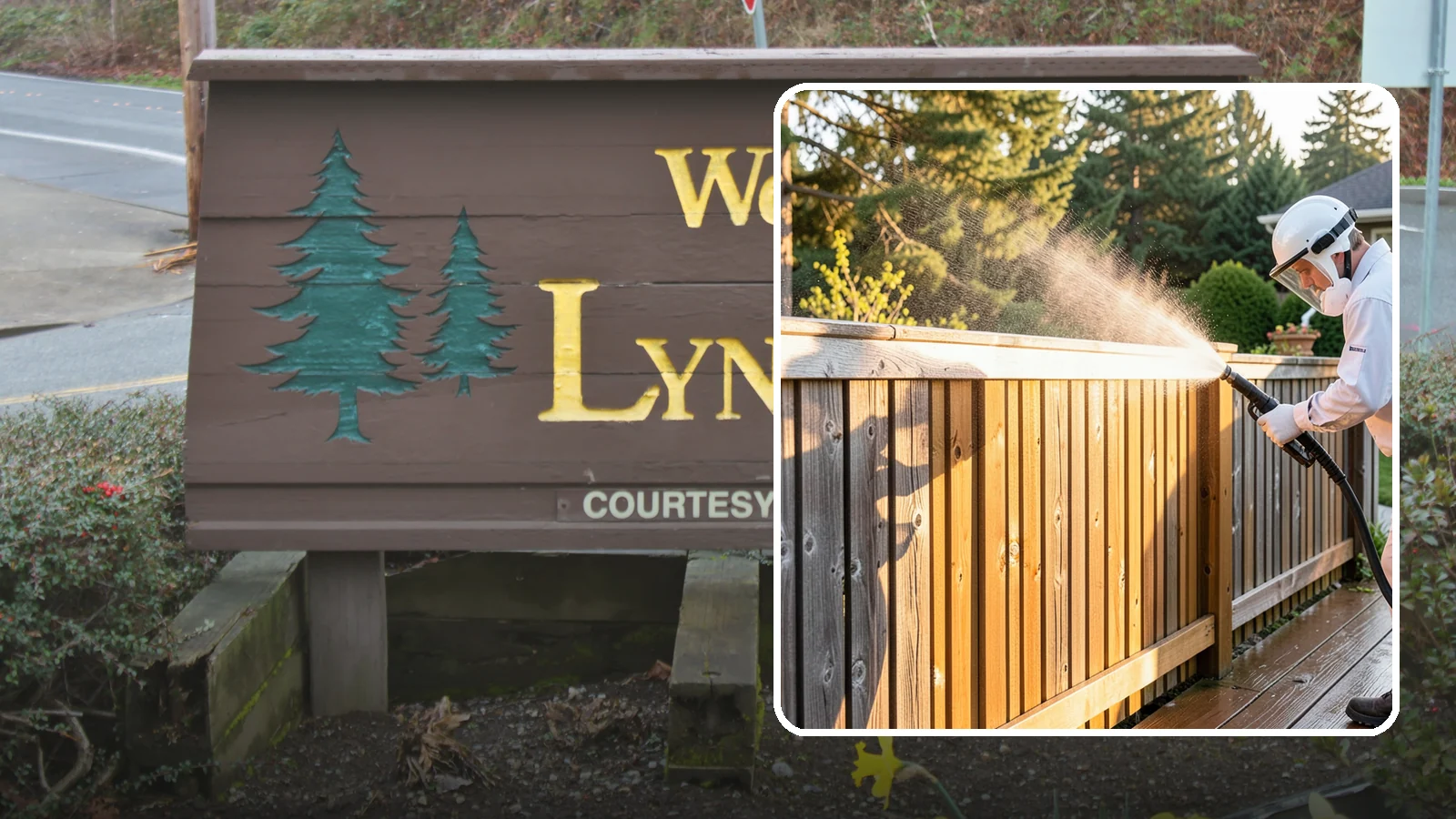 Cedar Fence Cleaning in Lynnwood, Snohomish County, WA - Gentle cleaning tuned for cedar, the wood that grays fastest under Washington's damp, shaded conditions.