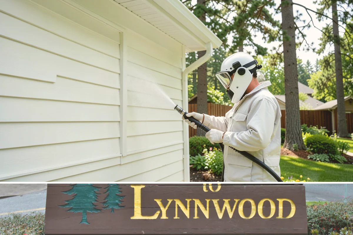 Cedar Fence Cleaning in Lynnwood, Snohomish County, WA - A dry stretch in summer is best so the cedar can fully dry before any stain or sealer goes on.