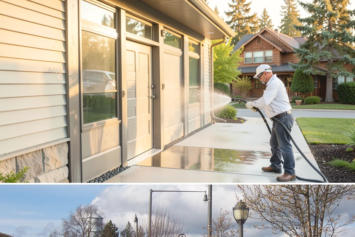 Cedar Fence Cleaning in Marysville, Snohomish County, WA - A dry stretch in summer is best so the cedar can fully dry before any stain or sealer goes on.