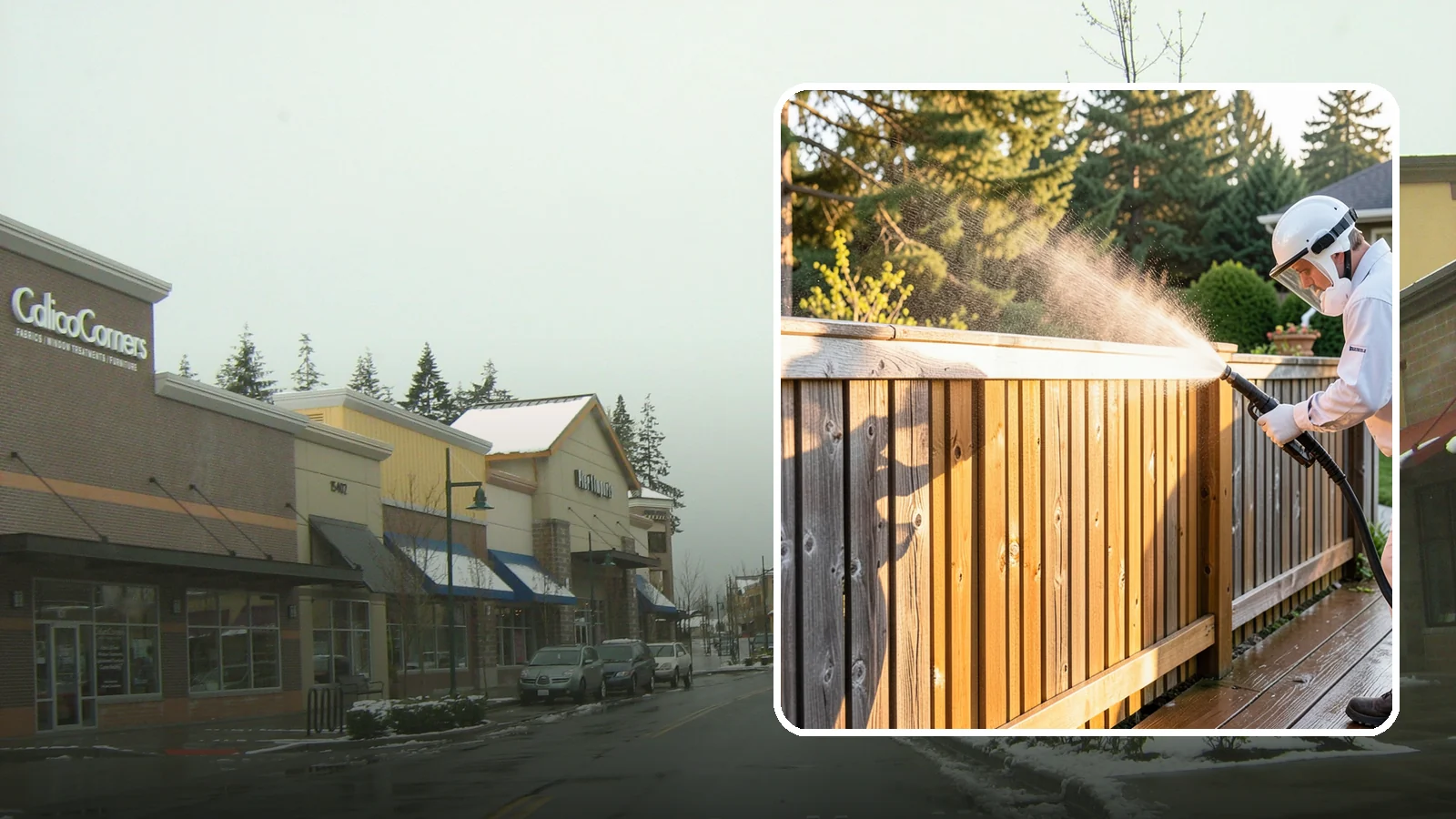 Cedar Fence Cleaning in Mill Creek, Snohomish County, WA - Gentle cleaning tuned for cedar, the wood that grays fastest under Washington's damp, shaded conditions.
