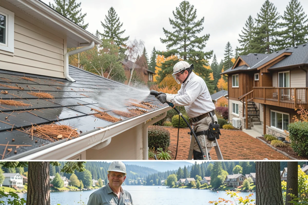 Cedar Fence Cleaning in Milton, King County, WA - A dry stretch in summer is best so the cedar can fully dry before any stain or sealer goes on.