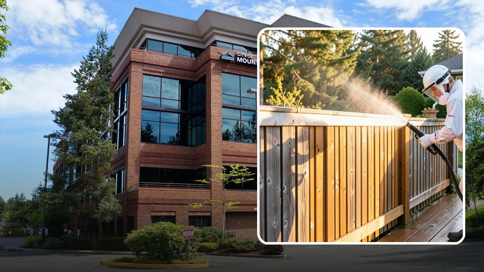 Cedar Fence Cleaning in Mountlake Terrace, Snohomish County, WA - Gentle cleaning tuned for cedar, the wood that grays fastest under Washington's damp, shaded conditions.