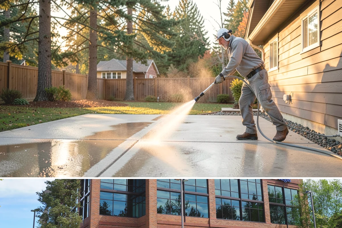 Cedar Fence Cleaning in Mountlake Terrace, Snohomish County, WA - A dry stretch in summer is best so the cedar can fully dry before any stain or sealer goes on.