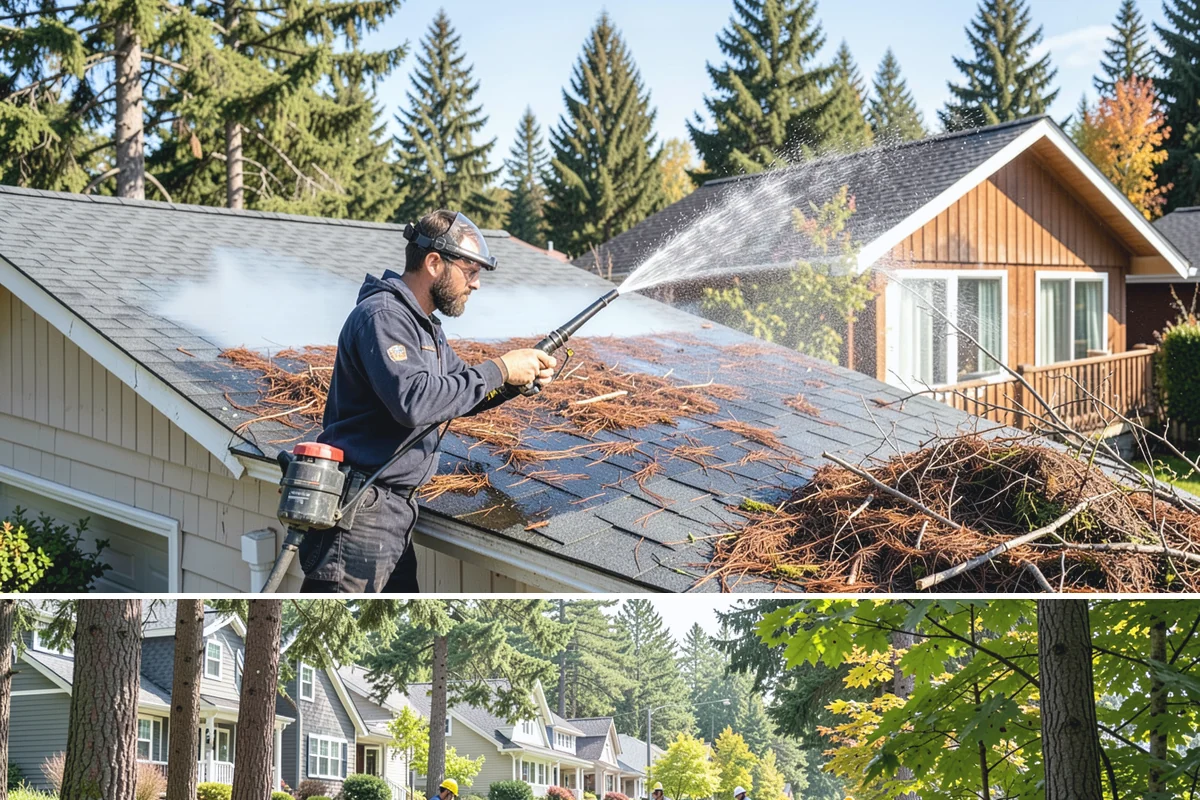 Cedar Fence Cleaning in Normandy Park, King County, WA - A dry stretch in summer is best so the cedar can fully dry before any stain or sealer goes on.