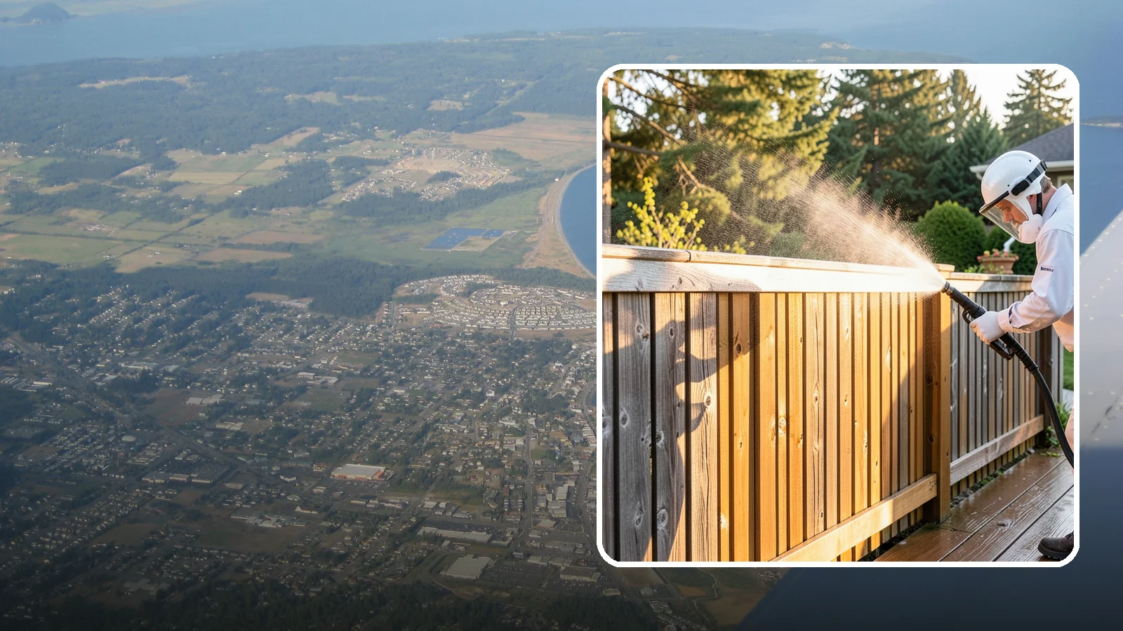 Cedar Fence Cleaning in Oak Harbor, Island County, WA - Gentle cleaning tuned for cedar, the wood that grays fastest under Washington's damp, shaded conditions.