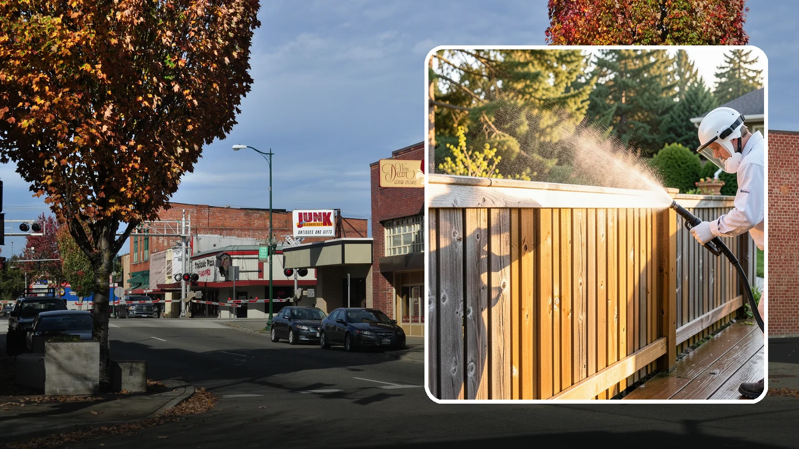 Cedar Fence Cleaning in Puyallup, Pierce County, WA - Gentle cleaning tuned for cedar, the wood that grays fastest under Washington's damp, shaded conditions.
